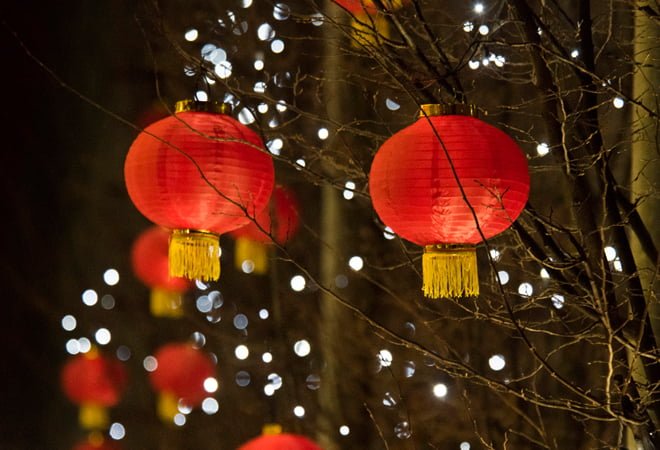 Spot the Chinese Lanterns around Spinningfields